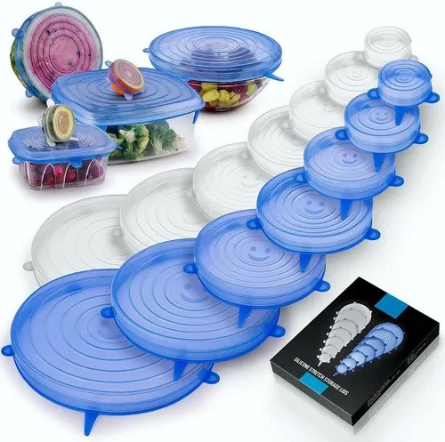 Tapas De Silicona Multiusos Set X6 pcs